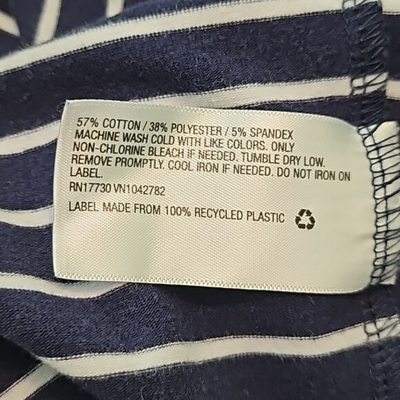 Isabel Maternity Blue Striped Tee Shirt Dress size XL - Picture 3 of 8